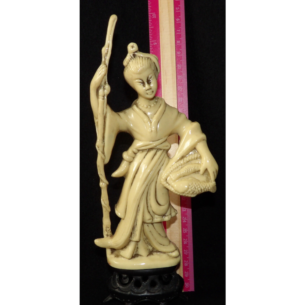 asian fisherman figurine plastic